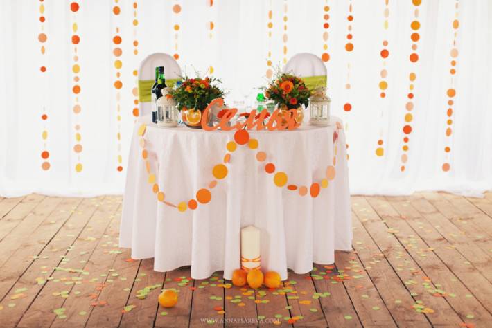 Осенняя свадьба – идеи оформления, декор зала, фото