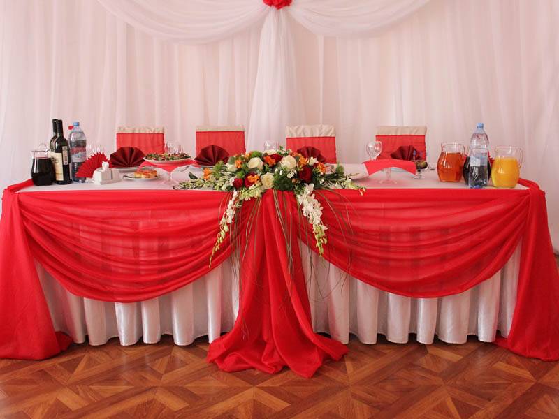 Стол молодоженов как украсить, декор для украшения столов на свадьбе