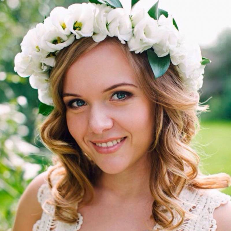Свадебные венки на голову из искусственных цветов ? в [2019] & свадебный образ с венком из живых цветов
