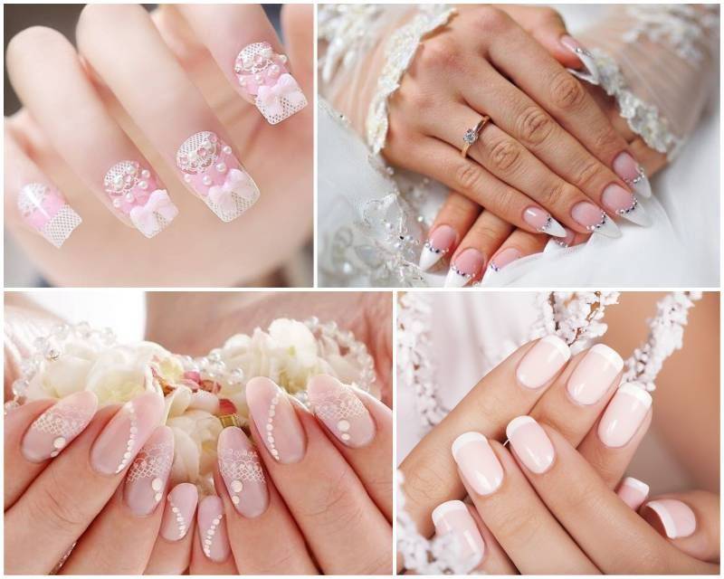Свадебный маникюр 2020 года - 70 фото новинок дизайна ногтей для невесты