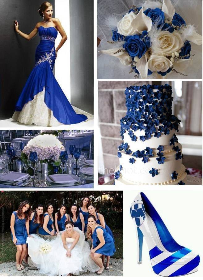 Свадьба в бело-синем цвете - оформление и организация