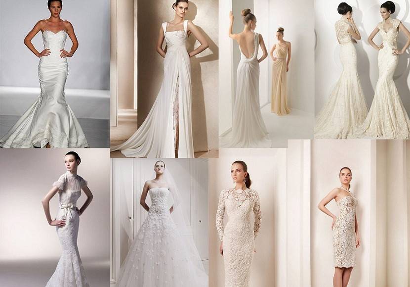 Фасоны свадебных платьев: идеи и фото классических моделей и модных новинок