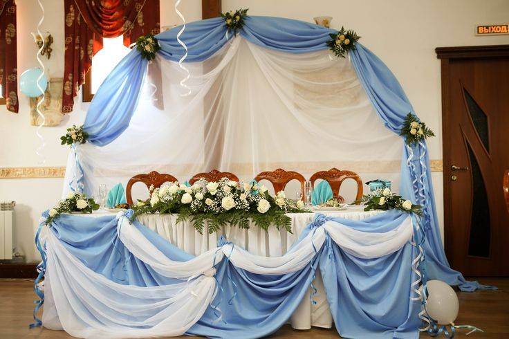Оформление свадьбы тканью: воздушная феерия