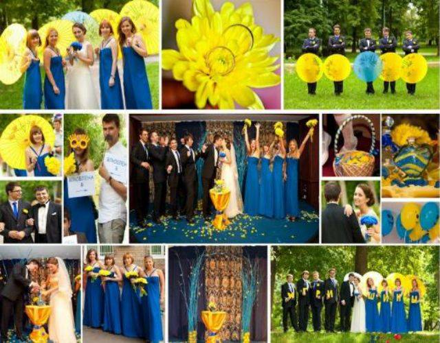 Свадьба в желтом цвете – оформление зала? в стиле [2019], наряды жениха и невесты, приметы, украшение пригласительных, аксессуары