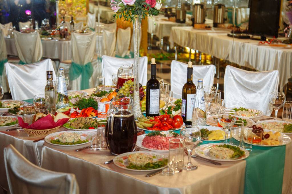 Как составить меню на свадьбу на 20, 30 или 50 человек дома? приготовление свадебных блюд в домашних условиях