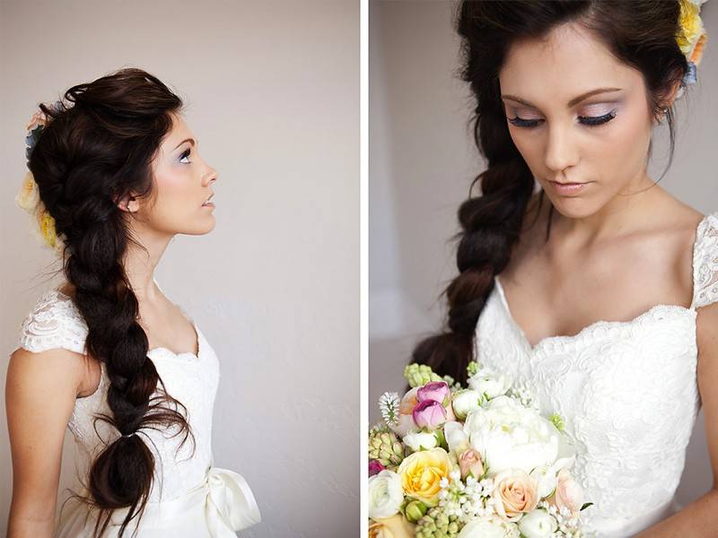 Свадебные прически на волосы до плеч: подбор по типу лица, с фатой, с лентами, собранные и распущенные волосы – все виды укладок с фото