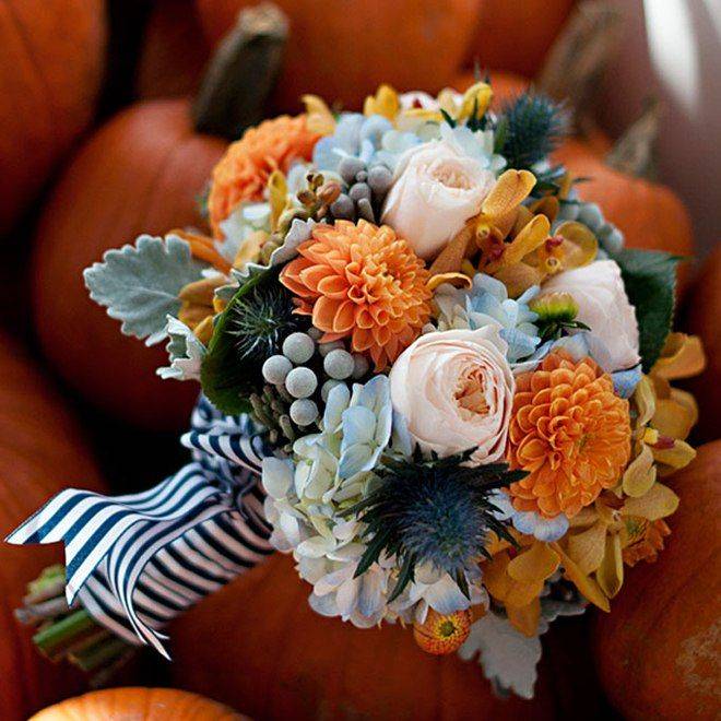 ᐉ осенний букет невесты для свадьбы в сентябре, октябре, ноябре - svadebniy-mir.su