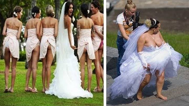 Смешные свадебные фото курьезы девушек