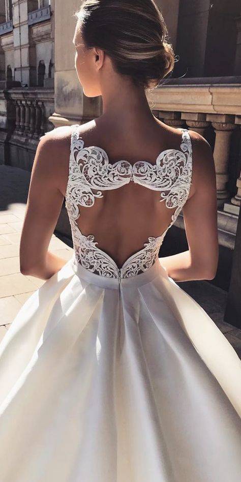 Роскошное свадебное платье с открытой спиной: лучшие модели сезона