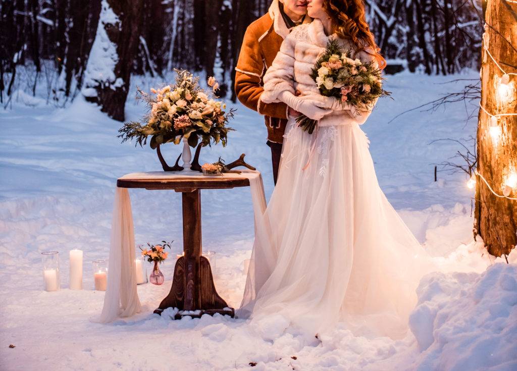 Свадьба зимой: стиль, идеи, фото