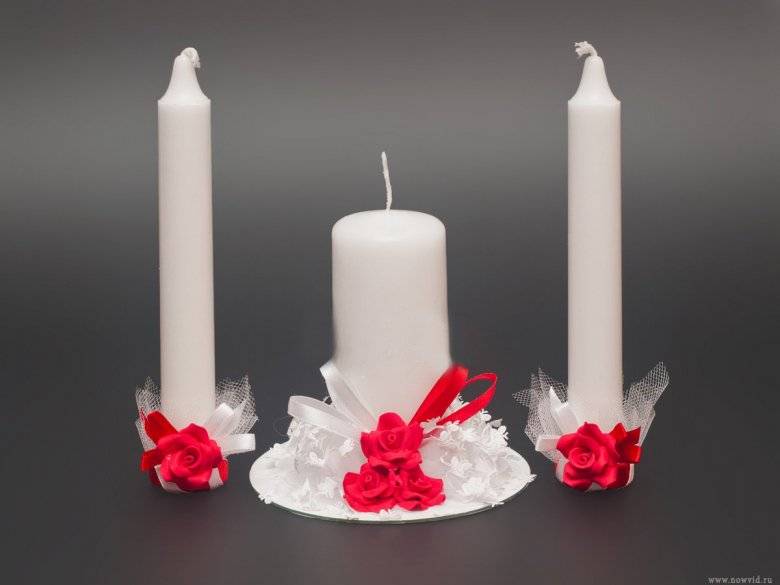 Свадебные свечи своими руками. идеи оформления свечей на свадьбу.