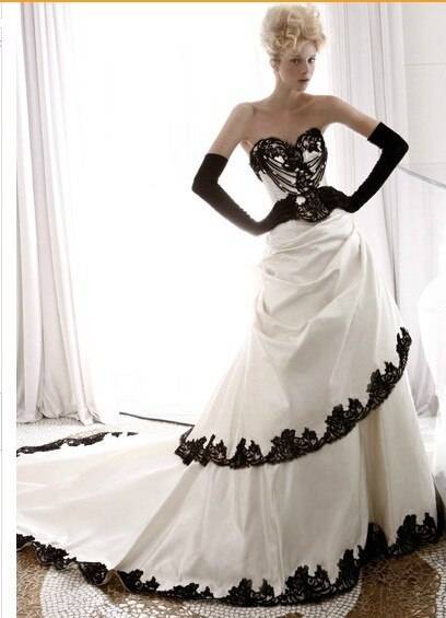 Чёрное свадебное платье, как выбрать наряд невесты в чёрном цвете
