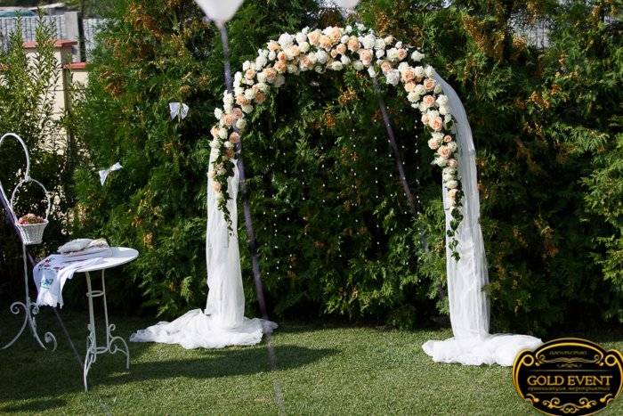 Виды и идеи арок из цветов на свадьбу своими руками. +фото и видео