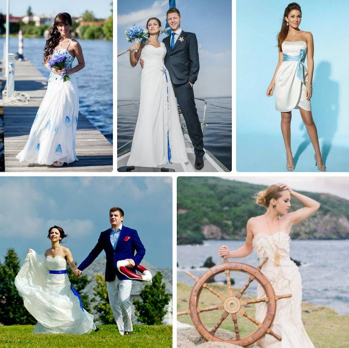 Как выбрать свадебное платье в пляжное и в морском стиле