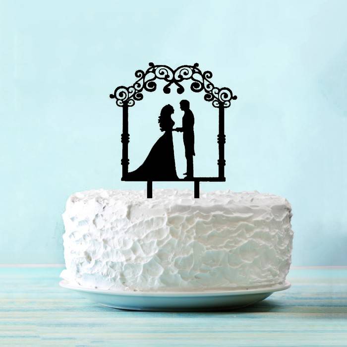 ᐉ свадебные торты с топперами в виде фигурок, надписей - ➡ danilov-studio.ru