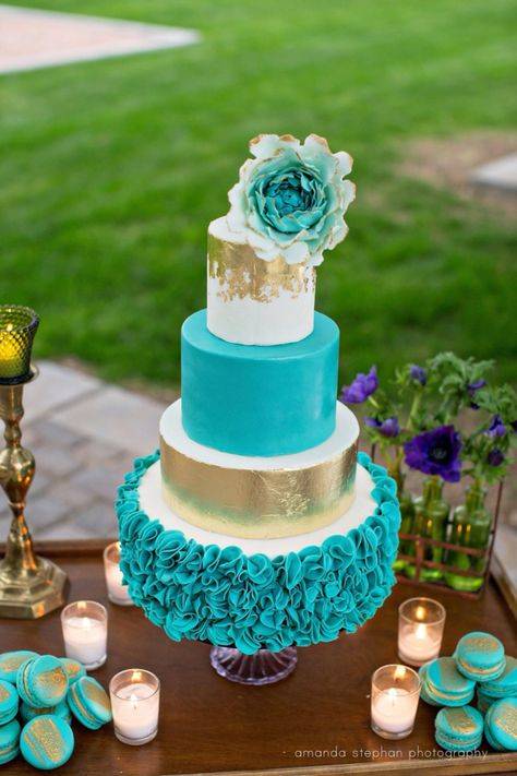 Элегантная роскошь – свадебный торт тиффани: фото примеров