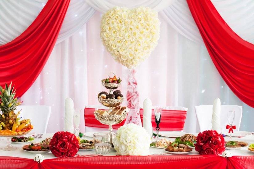 В палитре страсти: лучшие идеи для организации свадьбы в красном цвете
