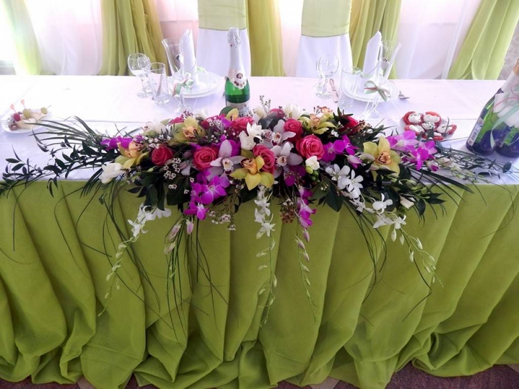 Красивое оформление гостевых столов на свадьбу своими руками – декор цветами и тканью