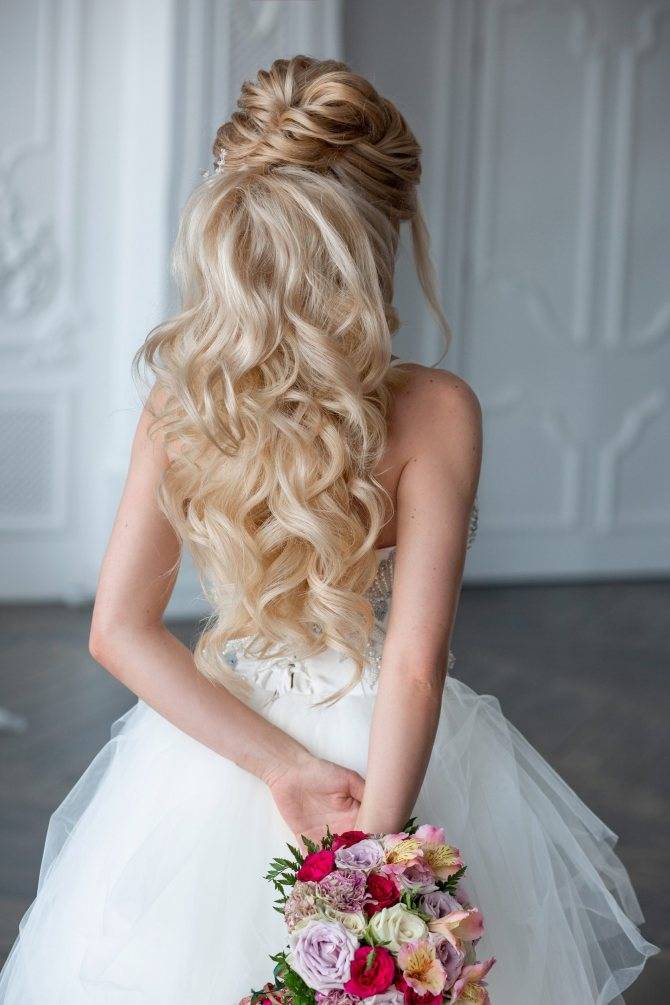 Свадебные прически с накладными волосами