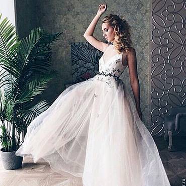 Бирюзовое свадебное платье — фото и видеообзор