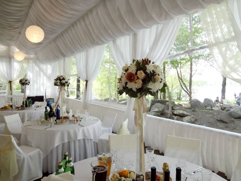 Украшение зала на свадьбу цветами: идеи, фото и примерные цены
