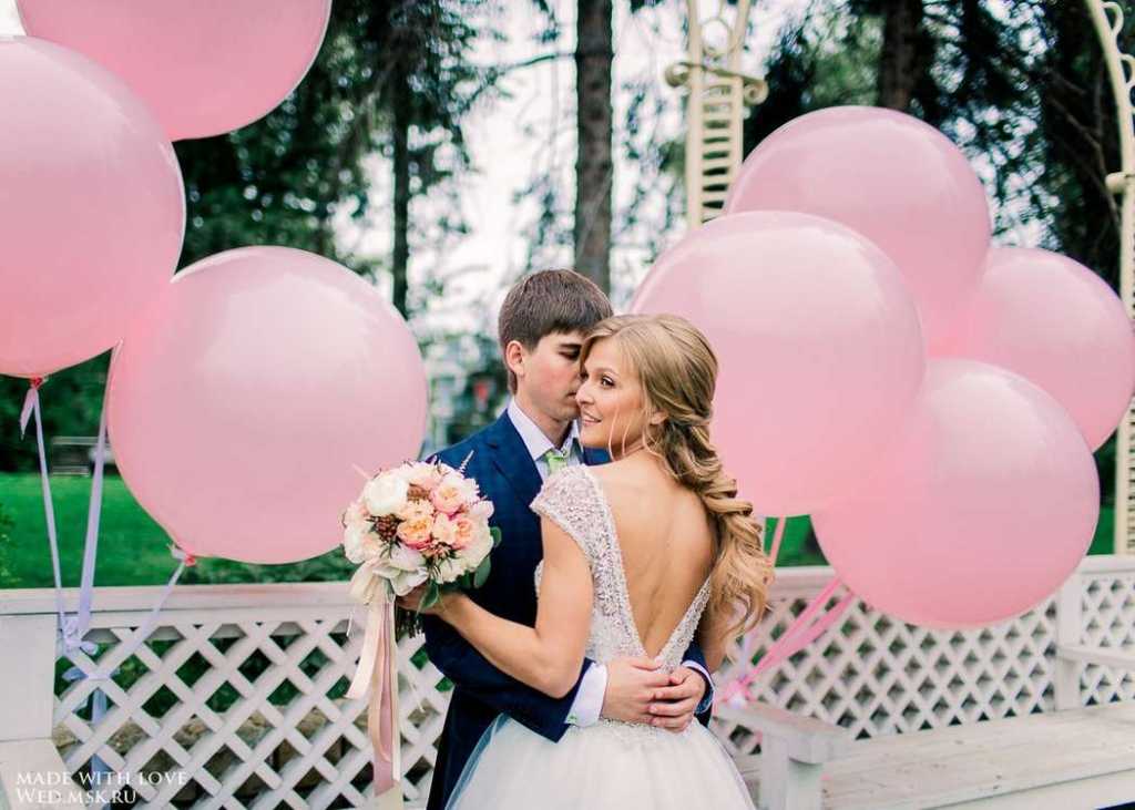 Свадебная фотосессия с воздушными шарами - идеи проведения и фото