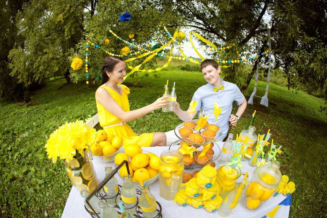 Лимонная свадьба, как правильно сочетать детали при оформлении