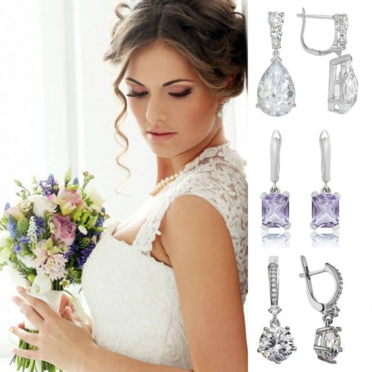 Как выбрать длинные элегантные серьги для невесты на свадьбу? полезные советы