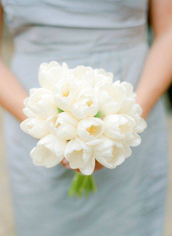 ᐉ нежный свадебный букет невесты из тюльпанов - svadebniy-mir.su