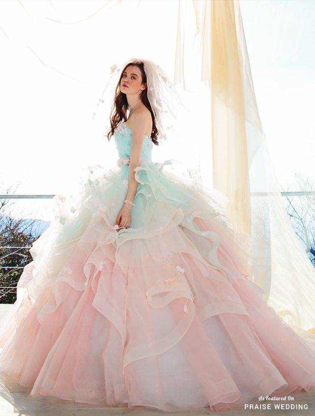 Платье для невесты розового цвета: кому подойдет, символика