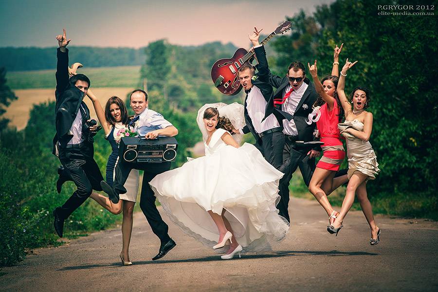 Зажигательная свадьба в стиле рок: идеи для оформления, выбор образов невесты и жениха
