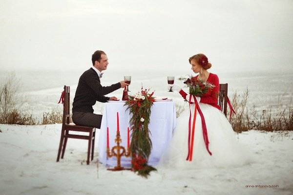 Свадьба зимой: плюсы и минусы. свадьба зимой: идеи для фотосессии
