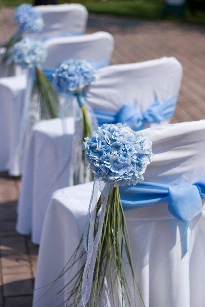 Свадьба в бело-синем цвете: утонченная красота в деталях!