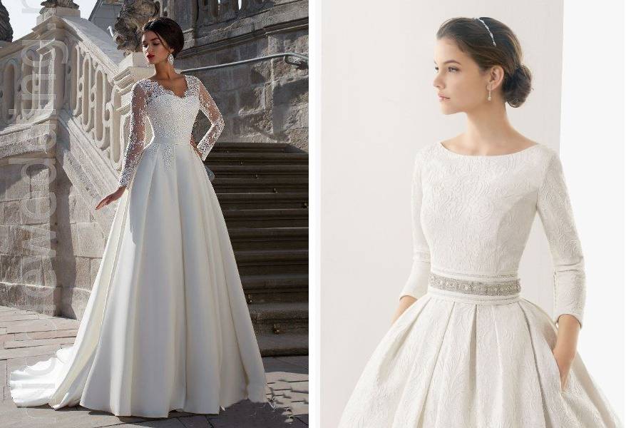 Тайное оружие невесты: закрытые свадебные платья. фото моделей