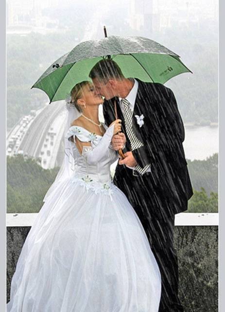 Приметы о дожде и погоде в день свадьбы