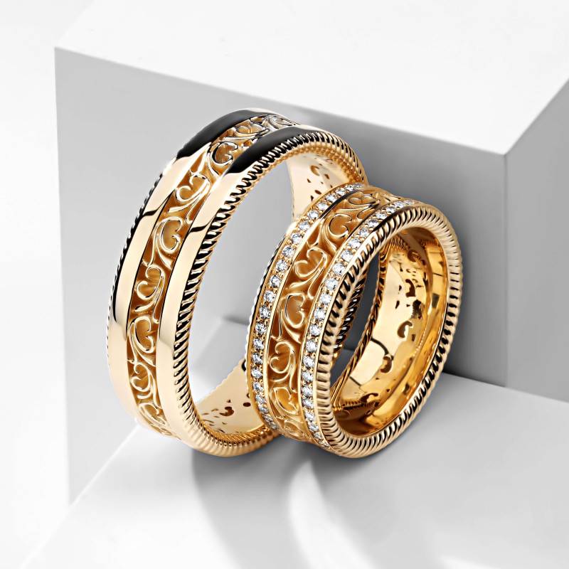 Как выбрать оригинальное и необычное обручальное кольцо: идеи эксклюзивных свадебных колец