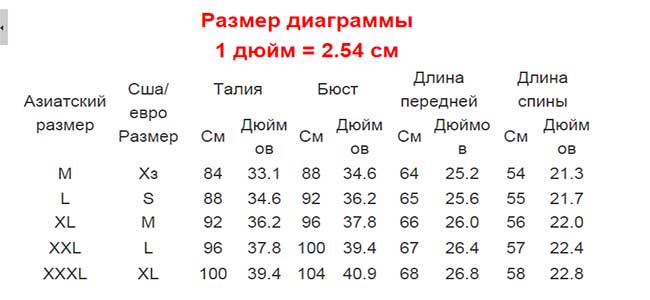 Американские размеры. таблицы соответствия европейским размерам