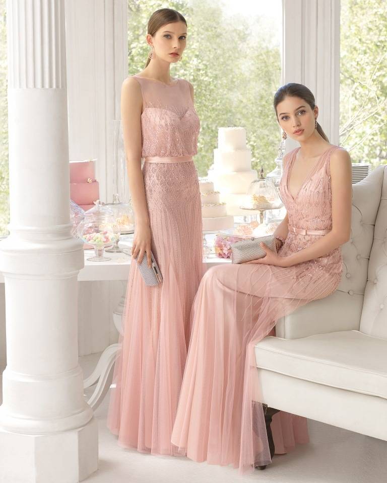 Красивые образы с розовым платьем, с чем носить такой наряд и выбор аксессуаров