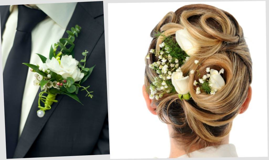Природный образ: прически с цветами в волосах на свадьбу – живыми и искусственными