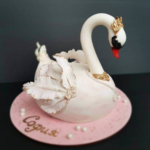 Свадебные торты с лебедями и розами — пошаговая инструкция