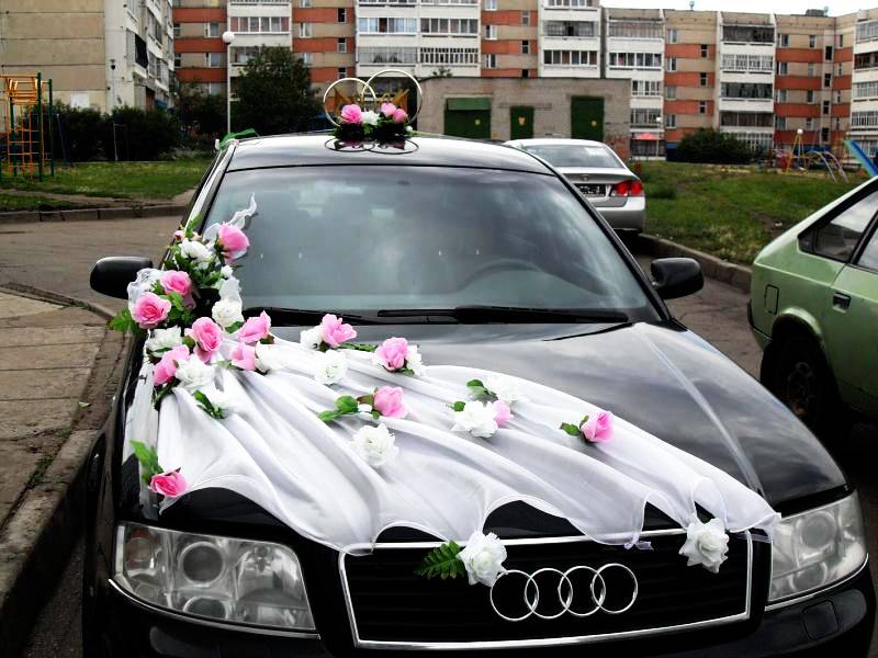 Украшение машины на свадьбу своими руками - идеи