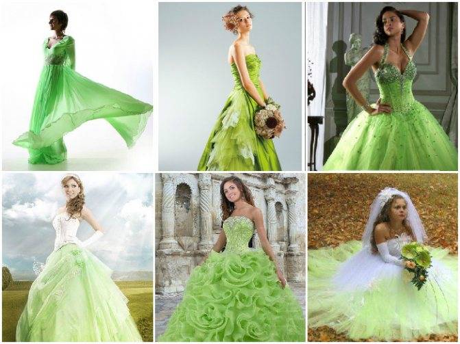 Бело зеленые свадебные платья - svadbavo.ru
