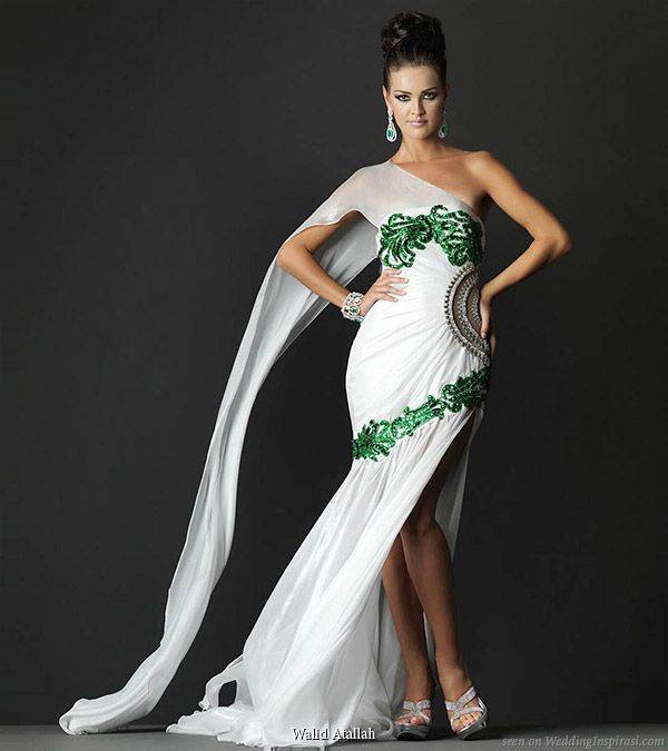 Зеленое свадебное платье: модные фасоны, оттенки, аксессуары