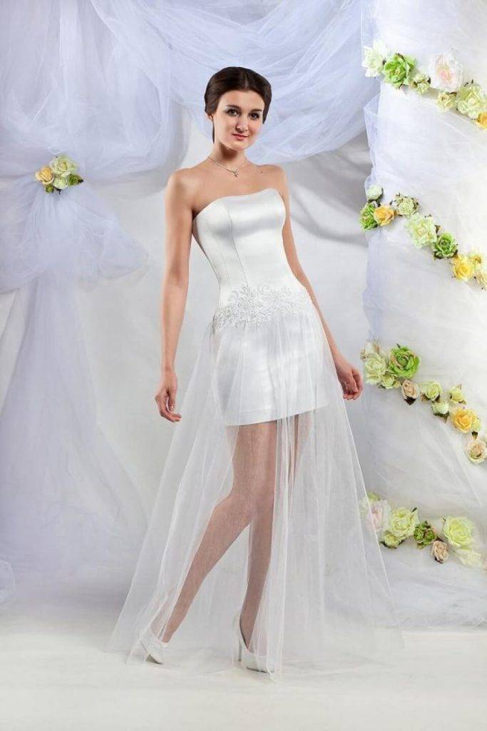 Свадебные платья-трансформеры — наряд невесты на свадьбу 2 в 1: со съемной (отстегивающейся) юбкой