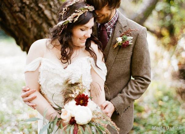 Как носить платье в стиле рустик: свадебное и повседневное