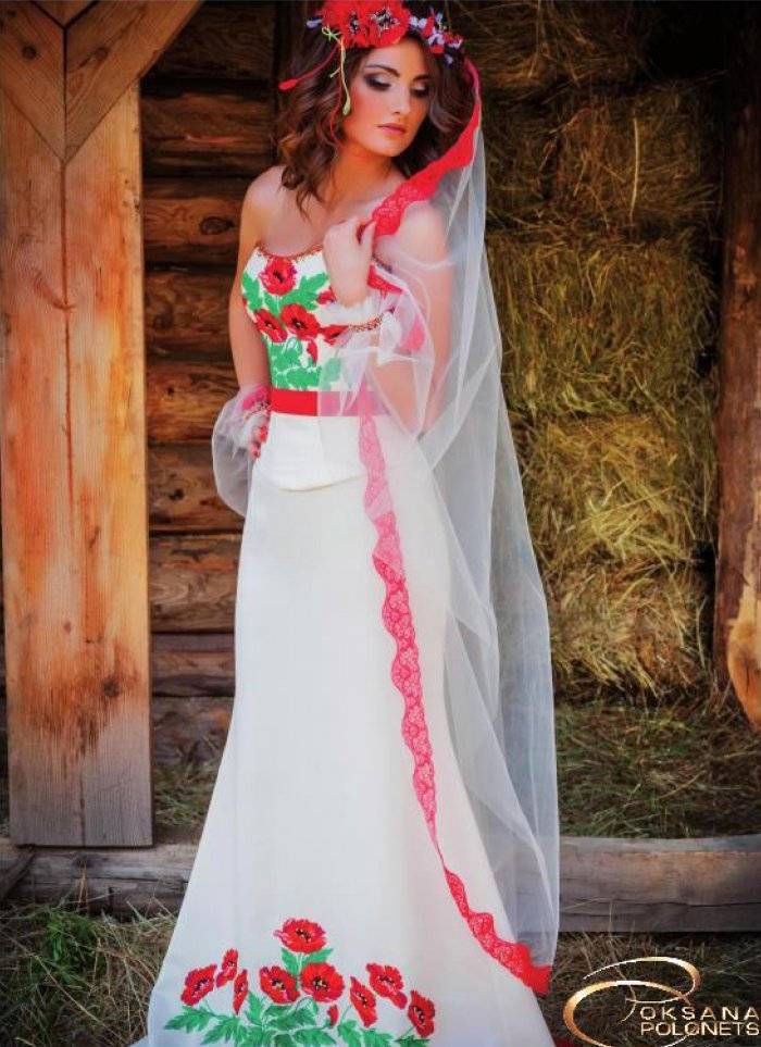 Свадебные платья в русском стиле — фото и советы по выбору