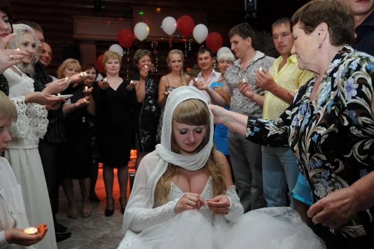 Свадебный обряд снятие фаты с невесты - фото и видео