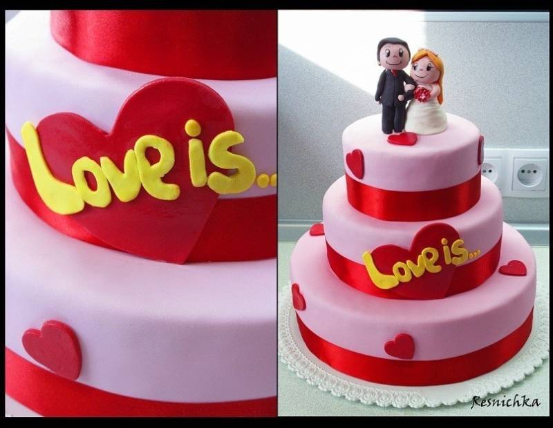 Торт "love is"