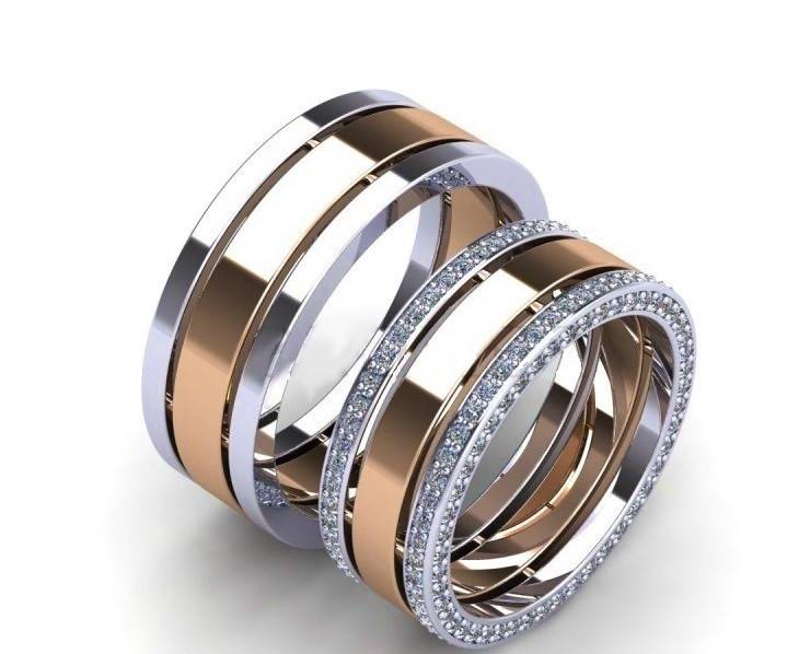 Каким может быть тройное обручальное кольцо: украшения из золота и других металлов