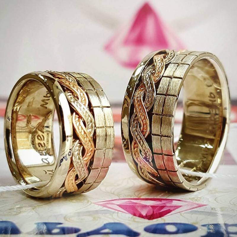 Модные свадебные кольца 2021 женские и мужские фото